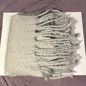 mer sea & co Grey Ombre Fringe Scarf